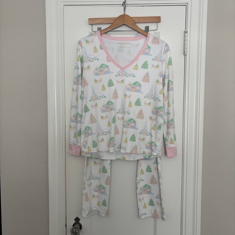 The Beaufort Bonnet Company Ladies Pajama Wine Down Sleigh Bells Pastels